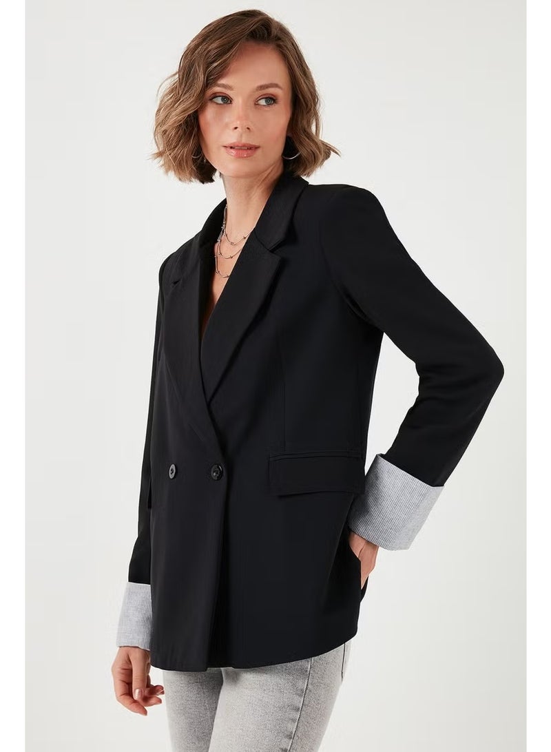 Lela Regular Fit Double Breasted Blazer Jacket Women's Jacket 611BC00025 - Image 2